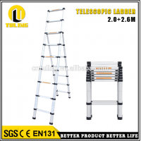 Aluminium Double Side Industrial Adjustable Portable Telescopic Ladder