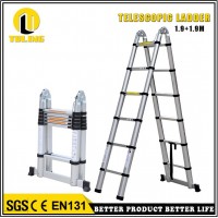 3.8m Double side Folding Aluminium agility super ladder telescopic TL709-6