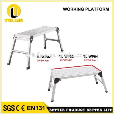 Aluminum Foldable Stool Folding Step ladder Work Platform