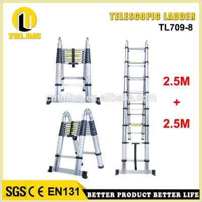 Two side Combination Telescopic Aluminum Step Ladders